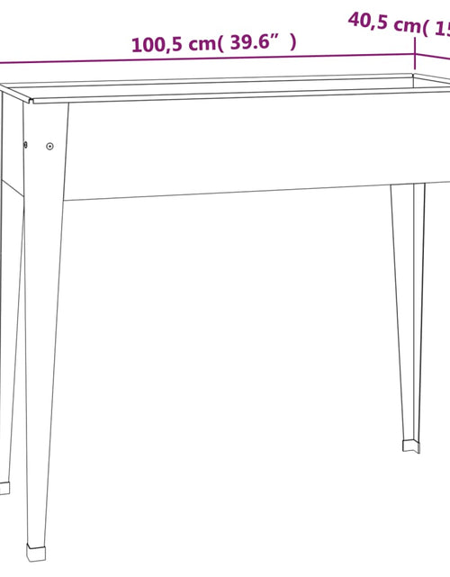 Загрузите изображение в средство просмотра галереи, Jardinieră de grădină, 100,5x40,5x90 cm, oțel galvanizat
