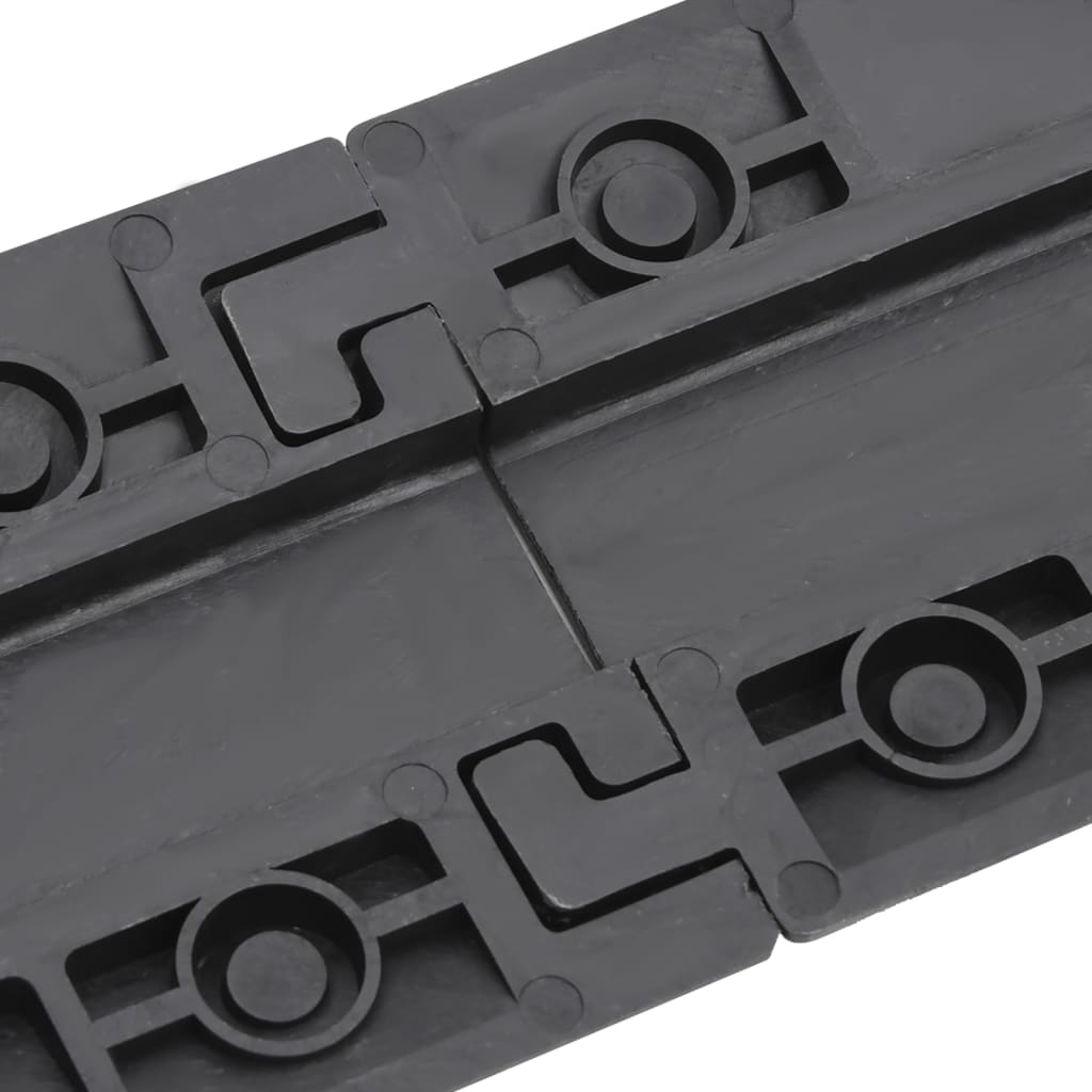 Rampe de protecție pentru cablu, 2 buc., negru, 98,5 cm