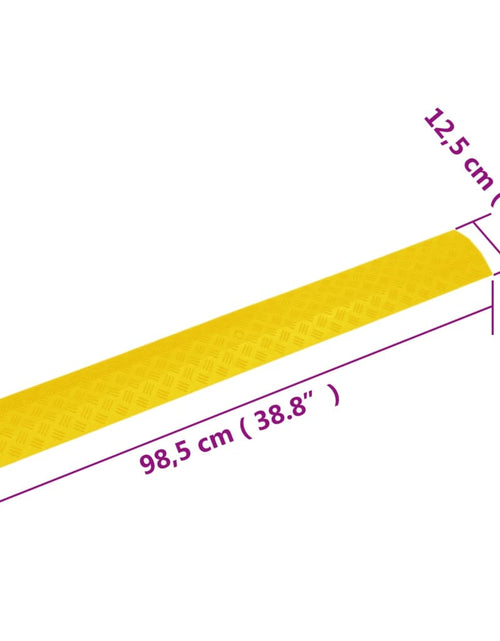 Încărcați imaginea în vizualizatorul Galerie, Rampe de protecție pentru cabluri, 2 buc., galben, 98,5 cm

