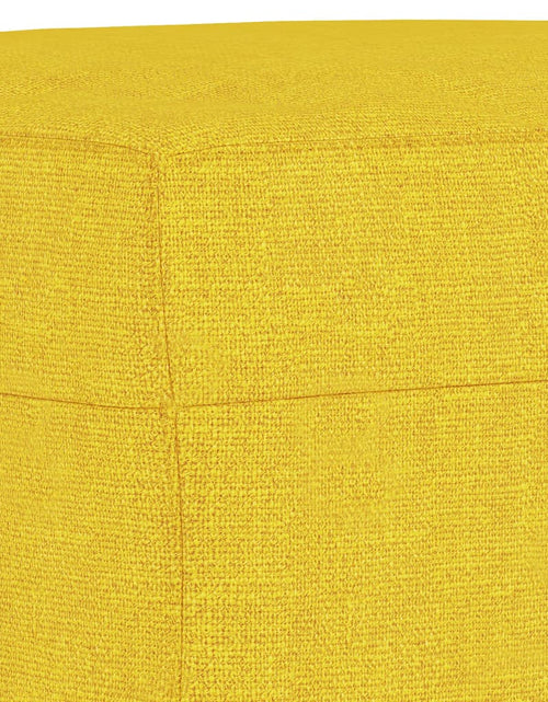 Încărcați imaginea în vizualizatorul Galerie, Taburet, galben deschis, 60x50x41 cm, material textil
