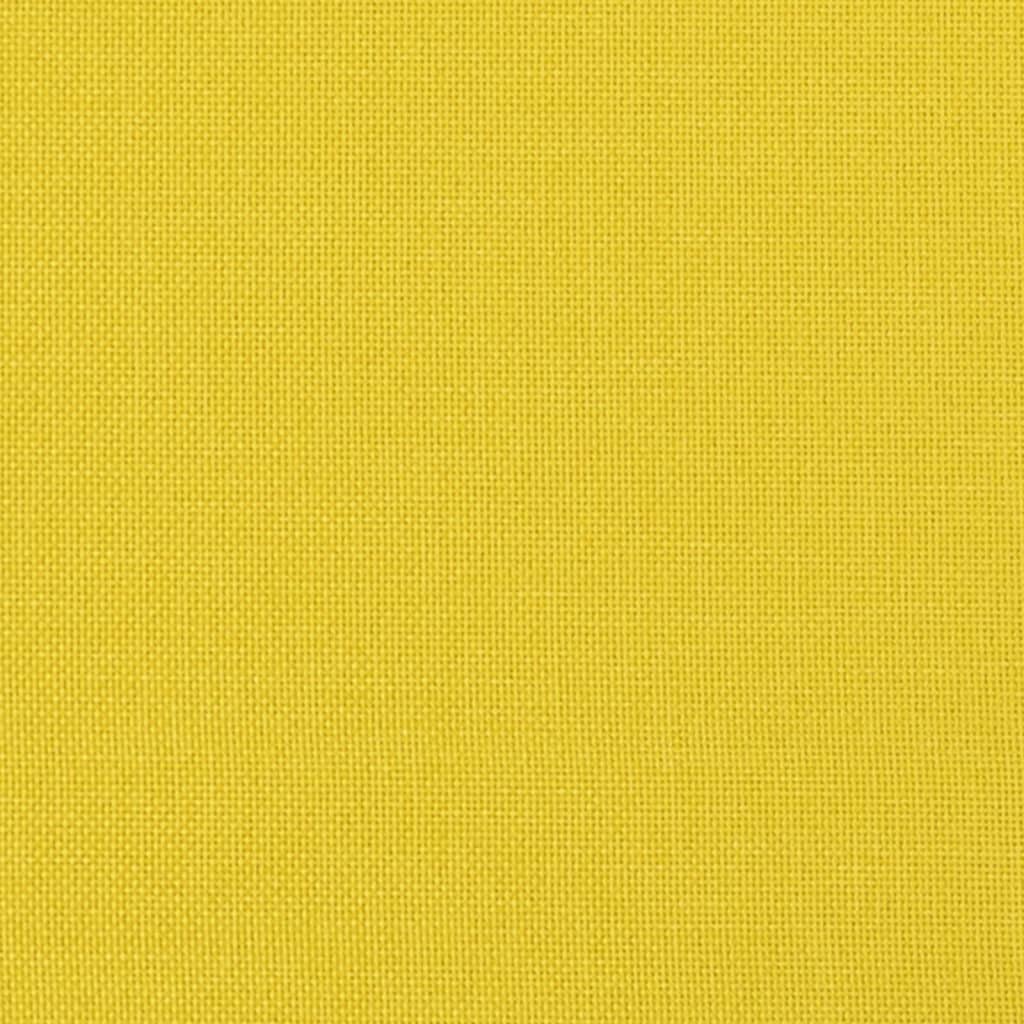 Taburet, galben deschis, 60x50x41 cm, material textil