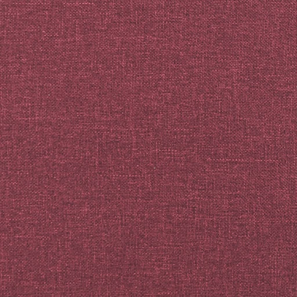 Taburet, roșu vin, 70x55x41 cm, material textil