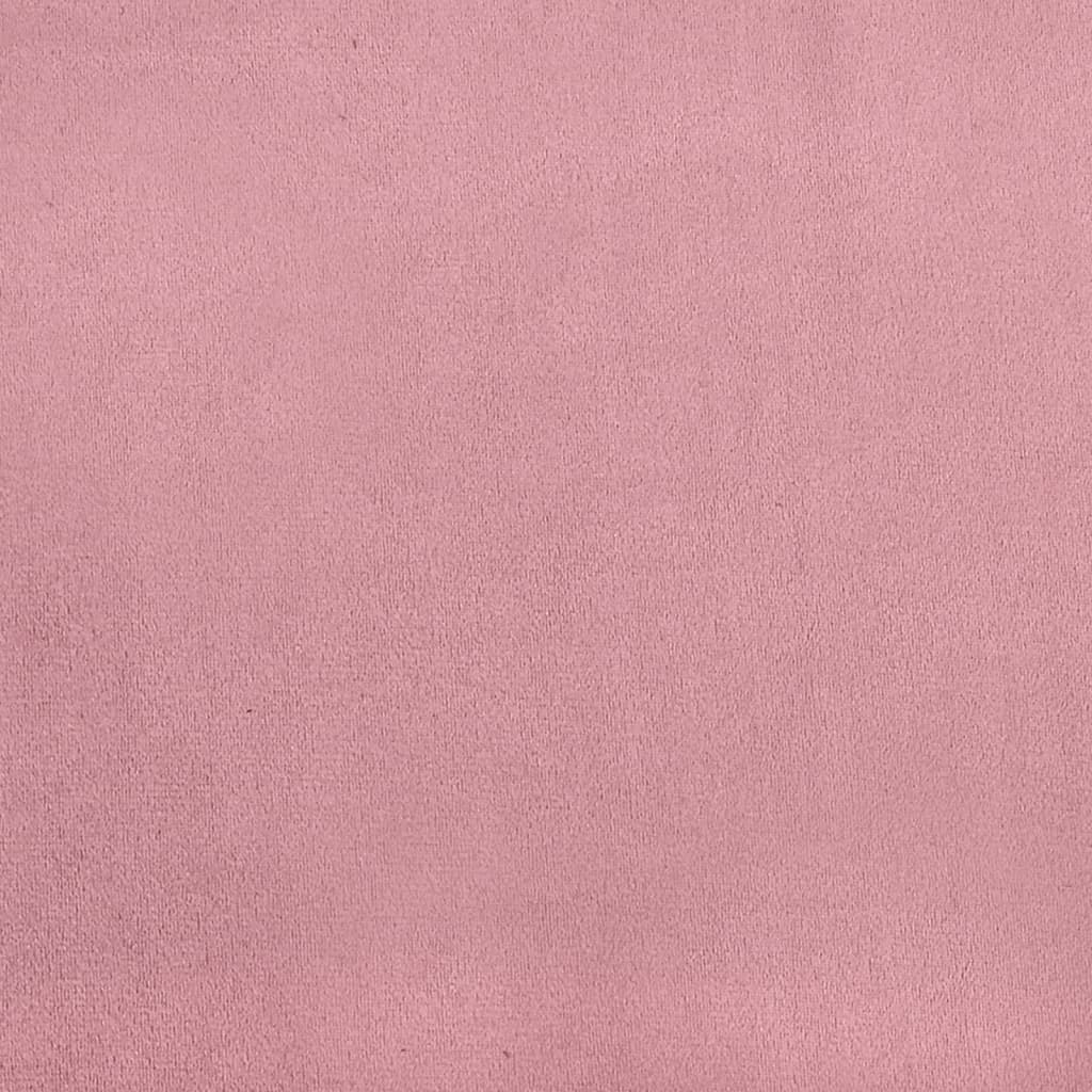Taburet, roz, 70x55x41 cm, catifea