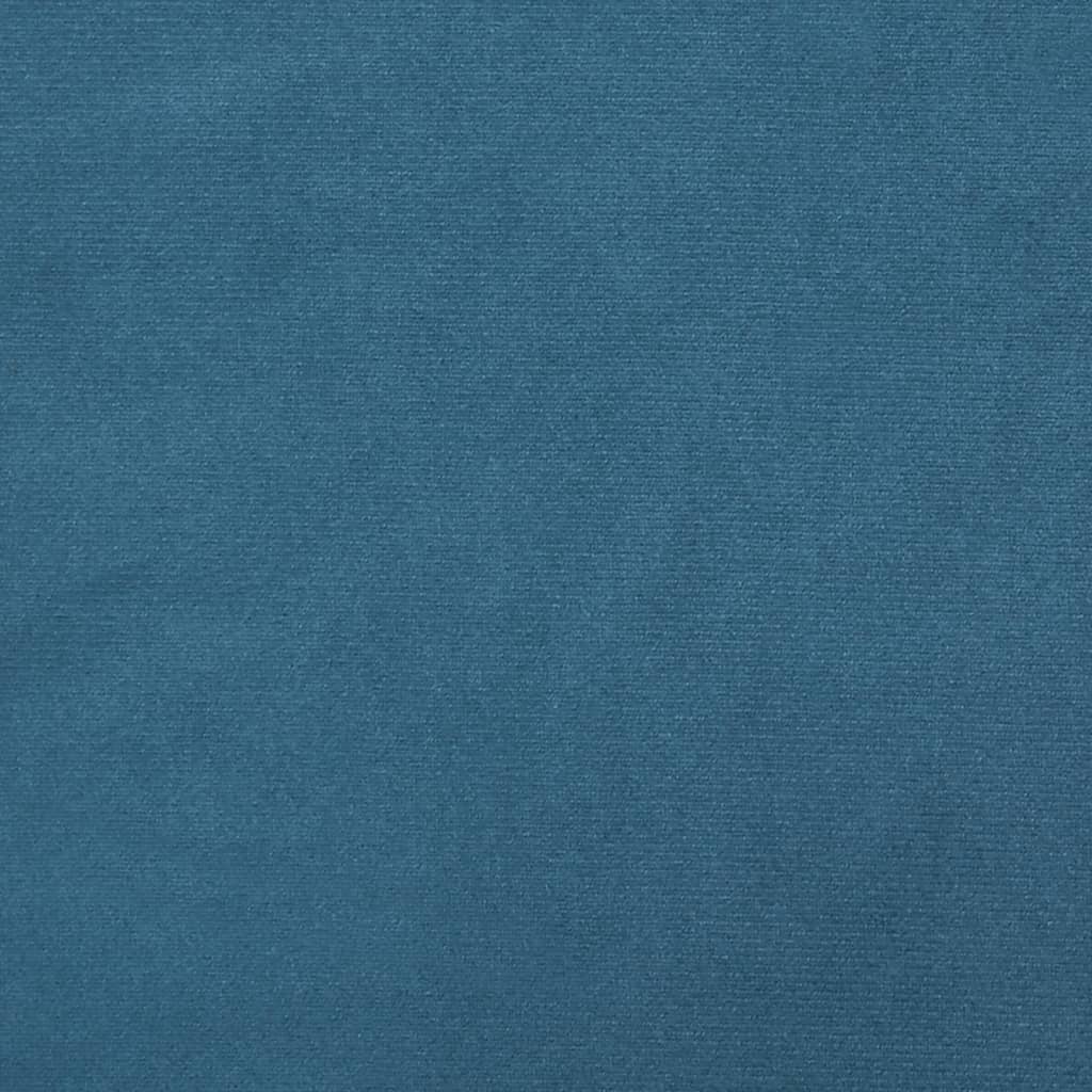 Taburet, albastru, 70x55x41 cm, catifea