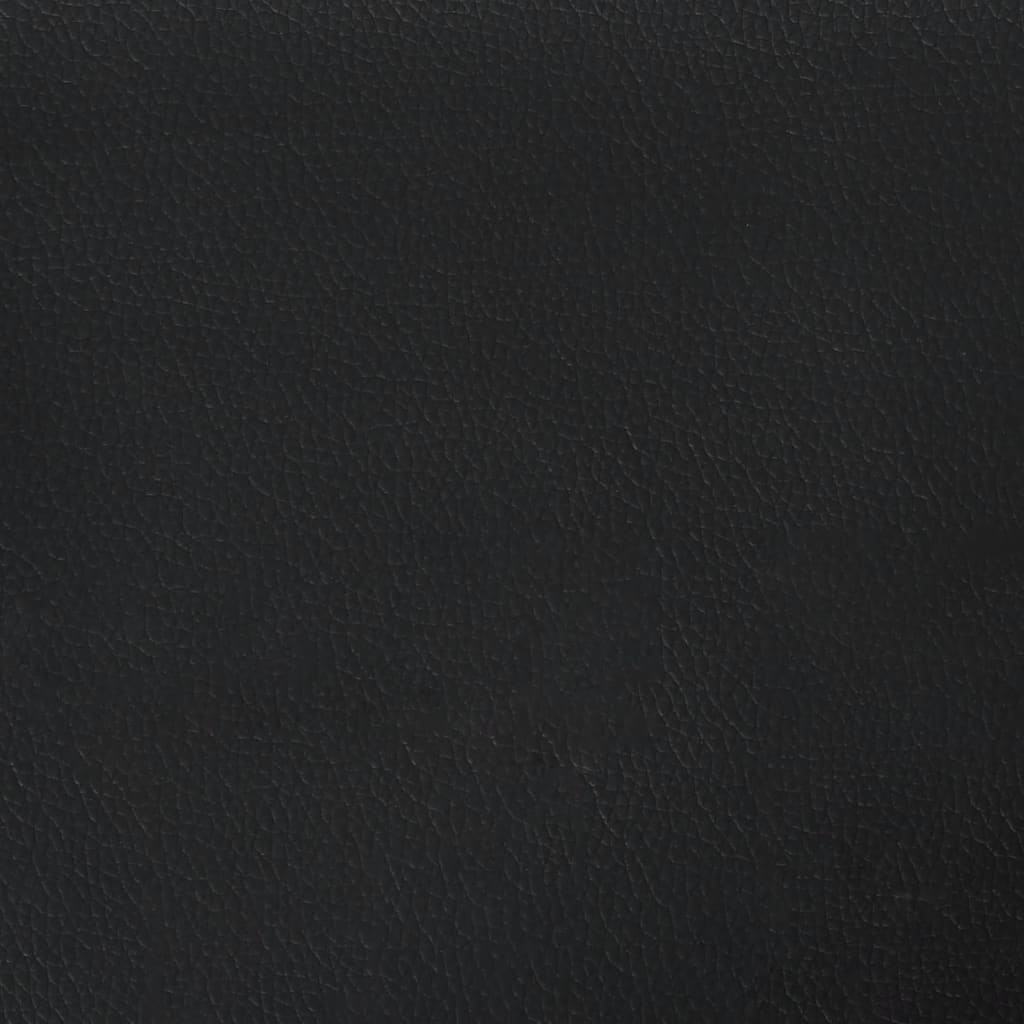 Taburet, negru, 60x50x41 cm, piele ecologică