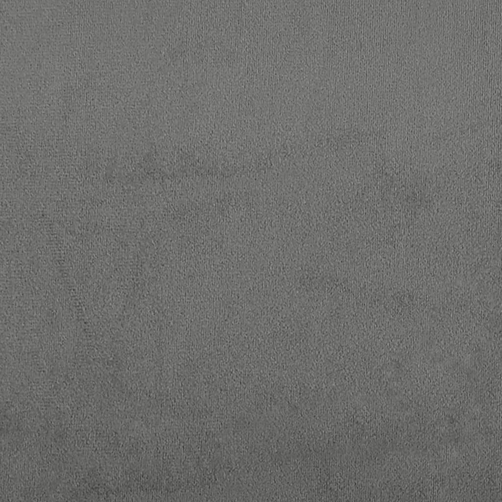 Taburet, gri închis, 60x50x41 cm, microfibră