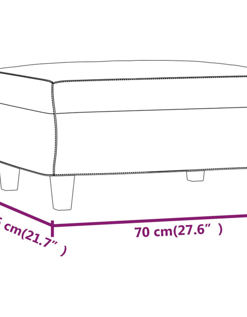 Încărcați imaginea în vizualizatorul Galerie, Taburet, gri închis, 70x55x41 cm, microfibră
