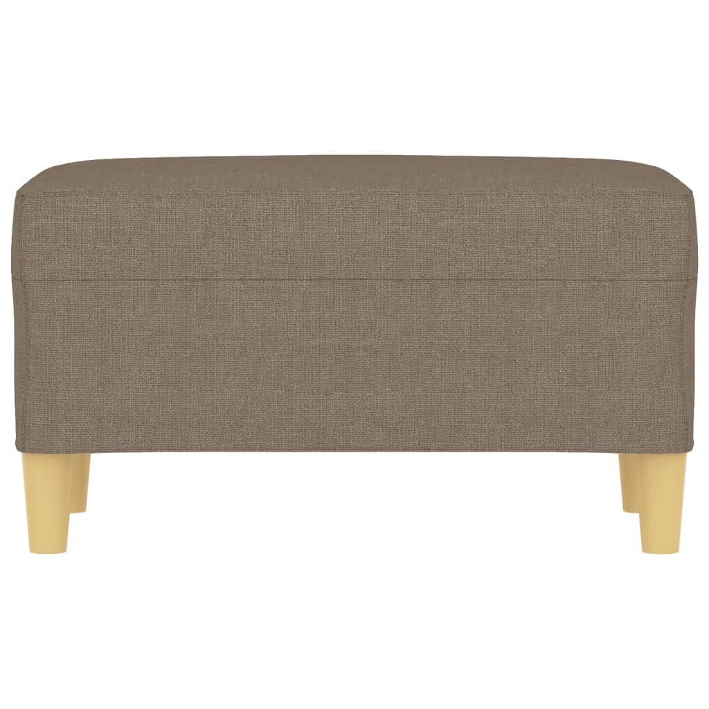 Bancă, gri taupe, 70x35x41 cm, textil