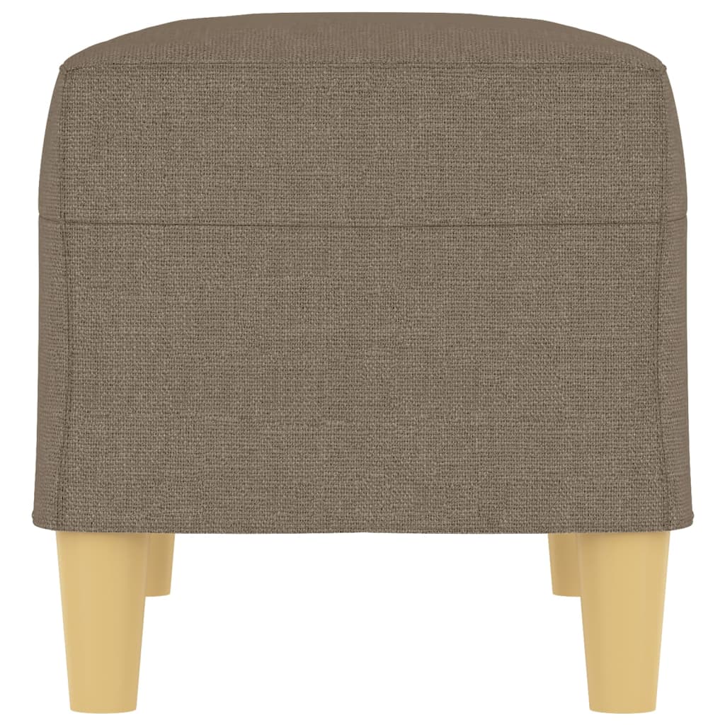 Bancă, gri taupe, 70x35x41 cm, textil