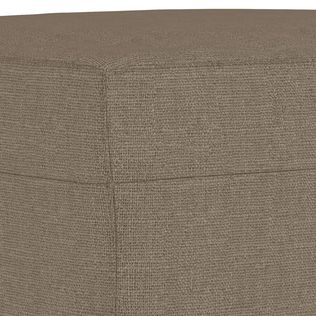 Bancă, gri taupe, 70x35x41 cm, textil