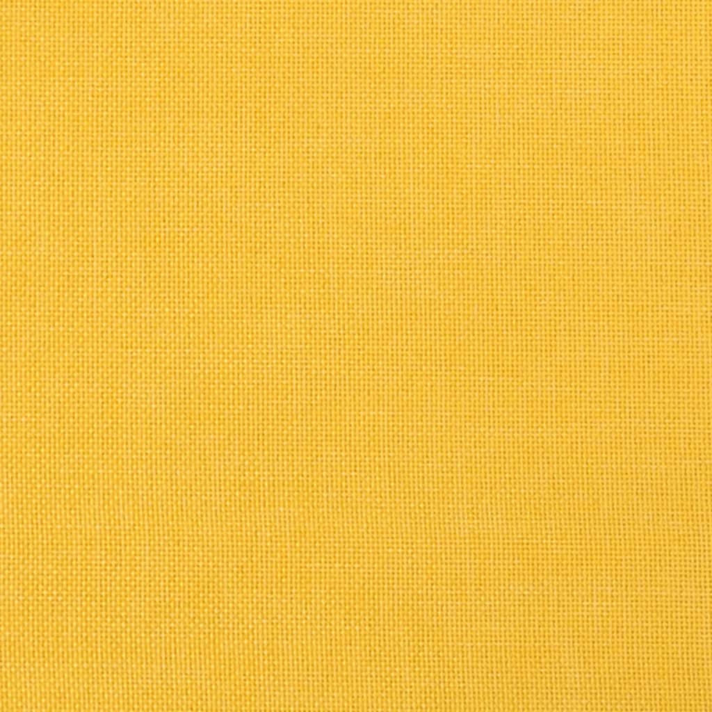 Bancă, galben deschis, 100x35x41 cm, textil