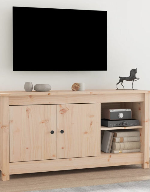 Загрузите изображение в средство просмотра галереи, Comodă TV, 103x36,5x52 cm, lemn masiv de pin
