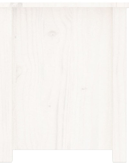 Încărcați imaginea în vizualizatorul Galerie, Dulap pentru pantofi, alb, 110x38x45,5 cm, lemn masiv pin
