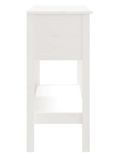 Încărcați imaginea în vizualizatorul Galerie, Masă consolă, alb, 75x35x75 cm, lemn masiv de pin
