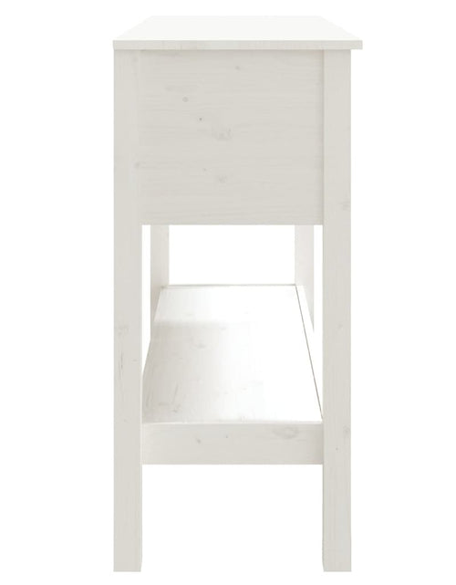 Încărcați imaginea în vizualizatorul Galerie, Masă consolă, alb, 100x35x75 cm, lemn masiv de pin - Lando
