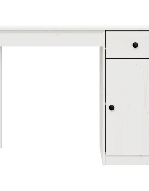 Încărcați imaginea în vizualizatorul Galerie, Birou, alb, 100x50x75 cm, lemn masiv de pin - Lando
