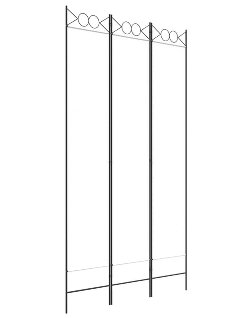 Загрузите изображение в средство просмотра галереи, Paravan de cameră cu 3 panouri, alb, 120x220 cm, textil
