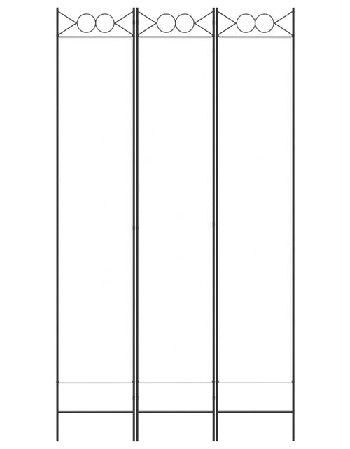 Загрузите изображение в средство просмотра галереи, Paravan de cameră cu 3 panouri, alb, 120x220 cm, textil
