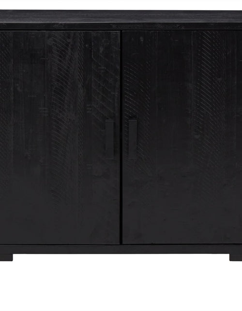 Încărcați imaginea în vizualizatorul Galerie, Servantă, negru, 75x35x70 cm, lemn masiv de pin reciclat
