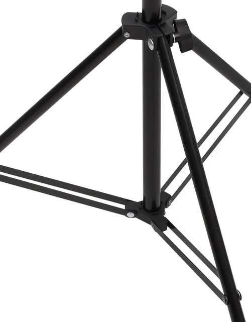Încărcați imaginea în vizualizatorul Galerie, Suport de fundal în formă de T, negru, 151x60x(70-200) cm
