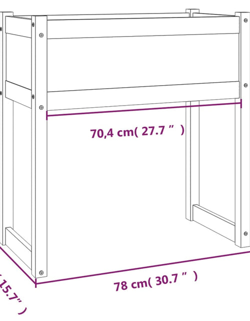 Încărcați imaginea în vizualizatorul Galerie, Jardinieră, 78x40x81 cm, lemn masiv de pin
