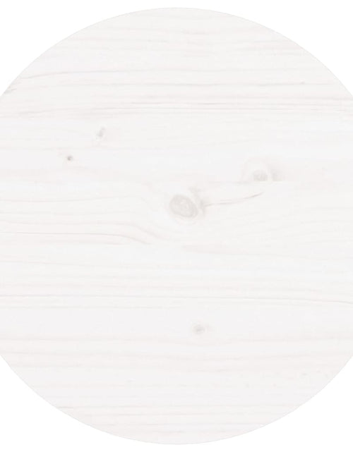 Încărcați imaginea în vizualizatorul Galerie, Măsuță de cafea, alb, Ø 55x60 cm, lemn masiv de pin
