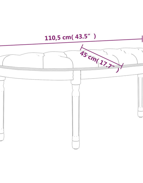 Încărcați imaginea în vizualizatorul Galerie, Bancă, 110,5x45x49 cm, in
