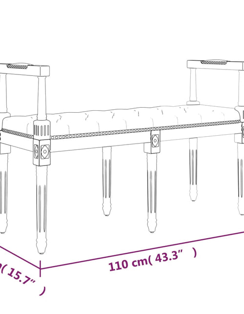 Încărcați imaginea în vizualizatorul Galerie, Bancă, 110,5x45x49 cm, in
