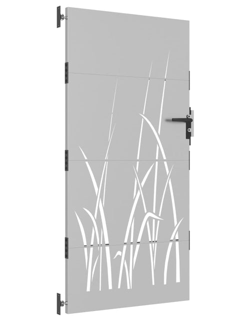 Загрузите изображение в средство просмотра галереи, Poartă pentru grădină, 85x175 cm, oțel corten, model iarbă
