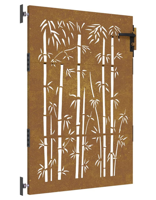 Încărcați imaginea în vizualizatorul Galerie, Poartă pentru grădină, 85x150 cm, oțel corten, model bambus
