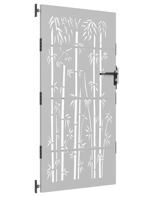 Încărcați imaginea în vizualizatorul Galerie, Poartă pentru grădină, 85x175 cm, oțel corten, model bambus
