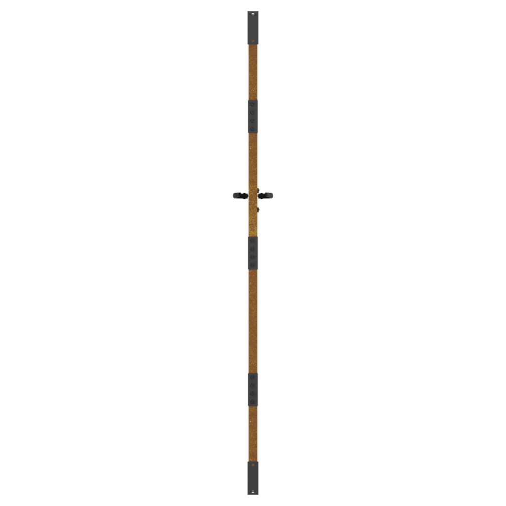 Poartă pentru grădină, 85x175 cm, oțel corten, model bambus