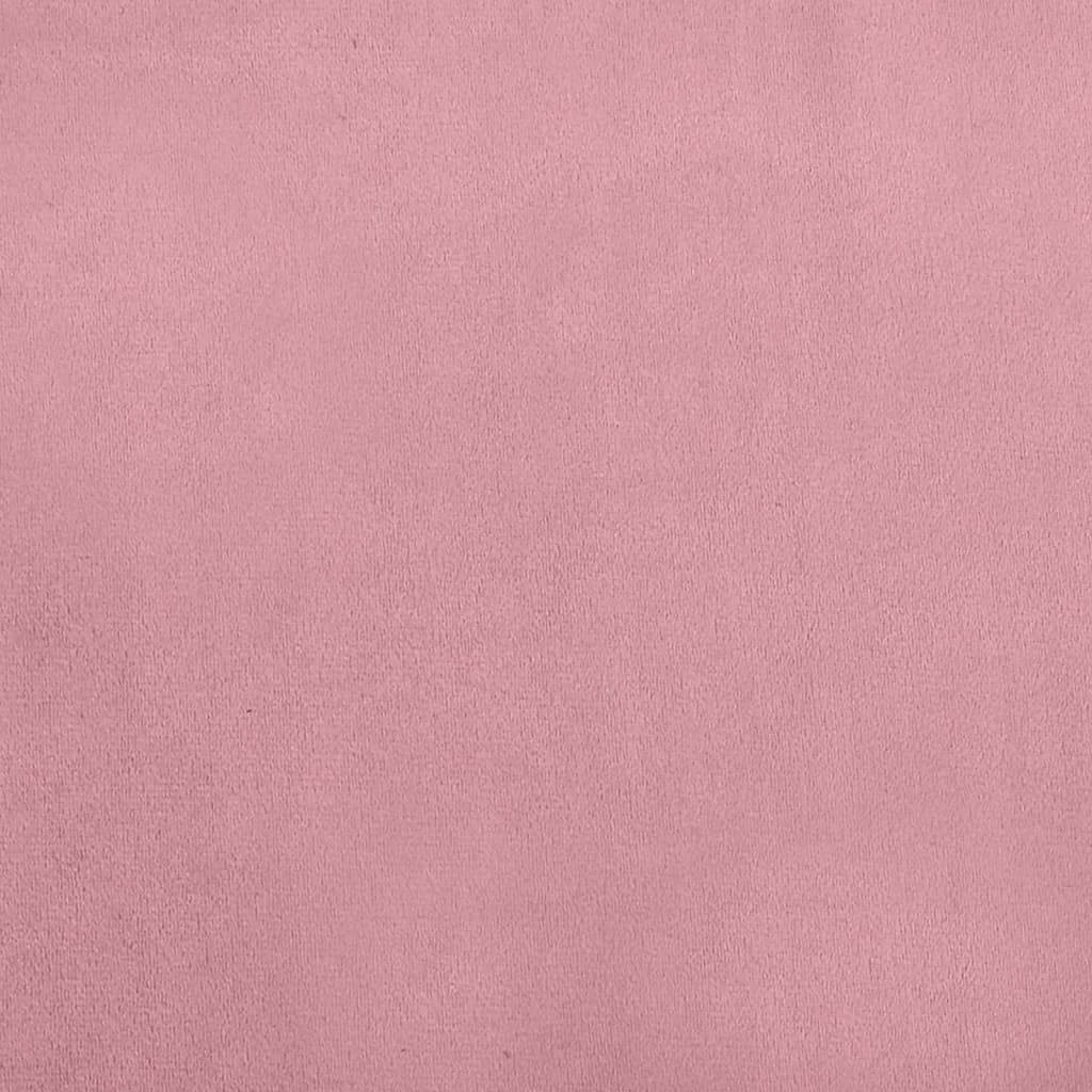 Pat de câini, roz, 95x55x30 cm, catifea