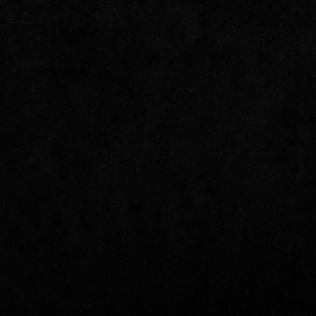 Pat de câini, negru, 95x55x30 cm, catifea