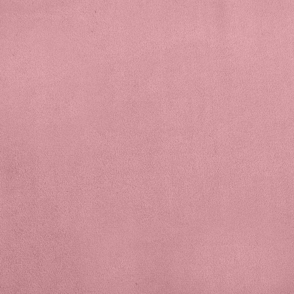 Pat de câini, roz, 90x53x30 cm, catifea