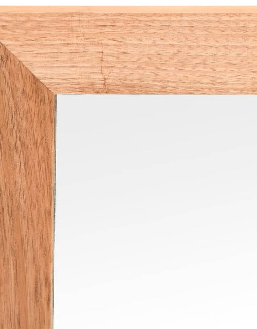 Încărcați imaginea în vizualizatorul Galerie, Oglindă de perete, 55x55 cm, lemn masiv de nuc
