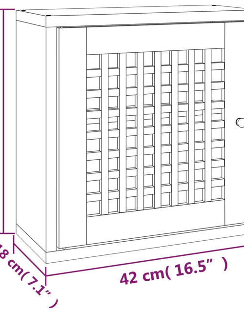Загрузите изображение в средство просмотра галереи, Dulap de perete, 42x18x42 cm, lemn masiv de nuc
