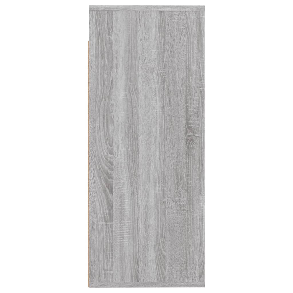 Dulap de perete, gri sonoma,80x33x80 cm, lemn prelucrat