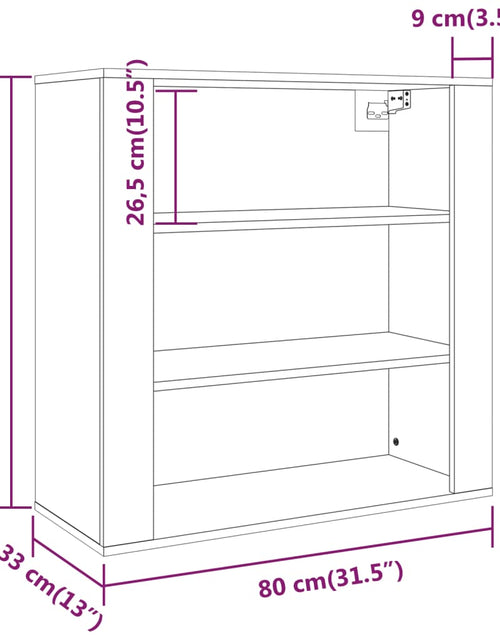 Загрузите изображение в средство просмотра галереи, Dulap de perete, stejar maro,80x33x80 cm, lemn prelucrat
