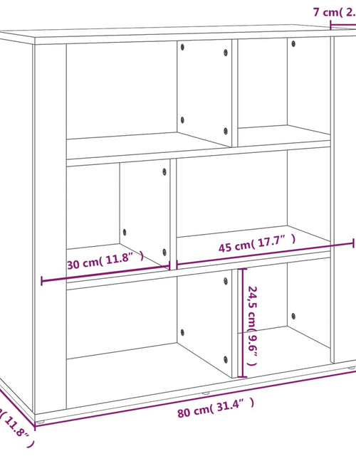 Încărcați imaginea în vizualizatorul Galerie, Servantă, gri sonoma, 80x30x80 cm, lemn prelucrat
