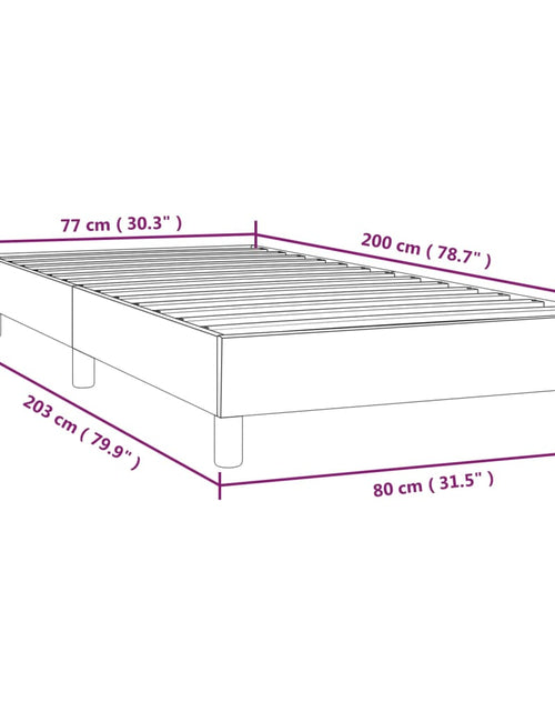 Загрузите изображение в средство просмотра галереи, Cadru de pat box spring, crem, 80x200 cm, textil
