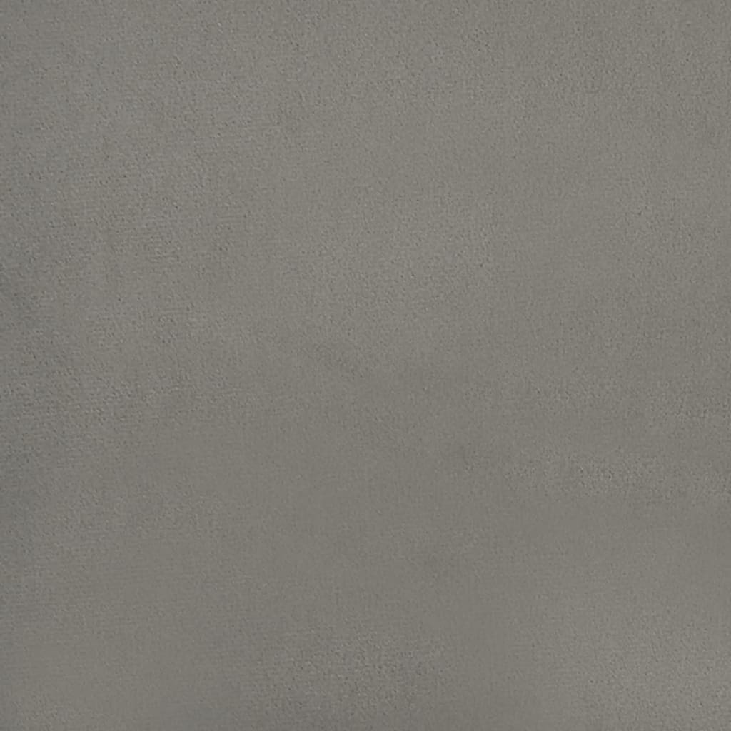 Cadru de pat box spring, gri deschis, 120x200 cm, catifea