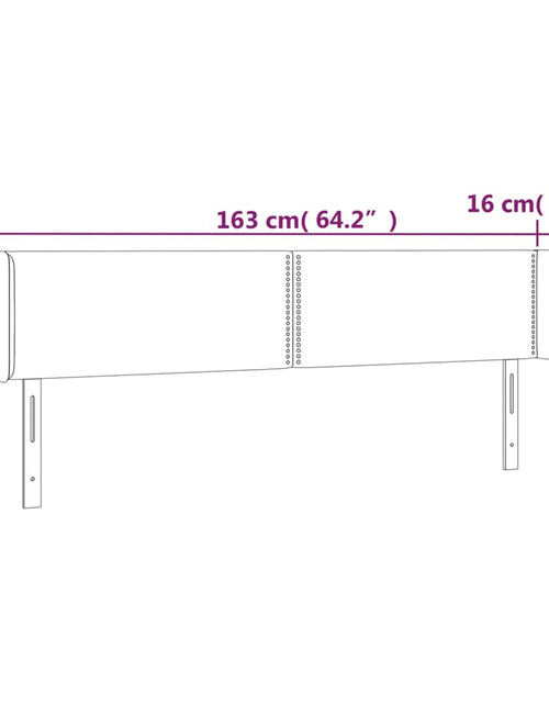 Încărcați imaginea în vizualizatorul Galerie, Tăblie de pat cu aripioare crem 163x16x78/88 cm piele ecologică
