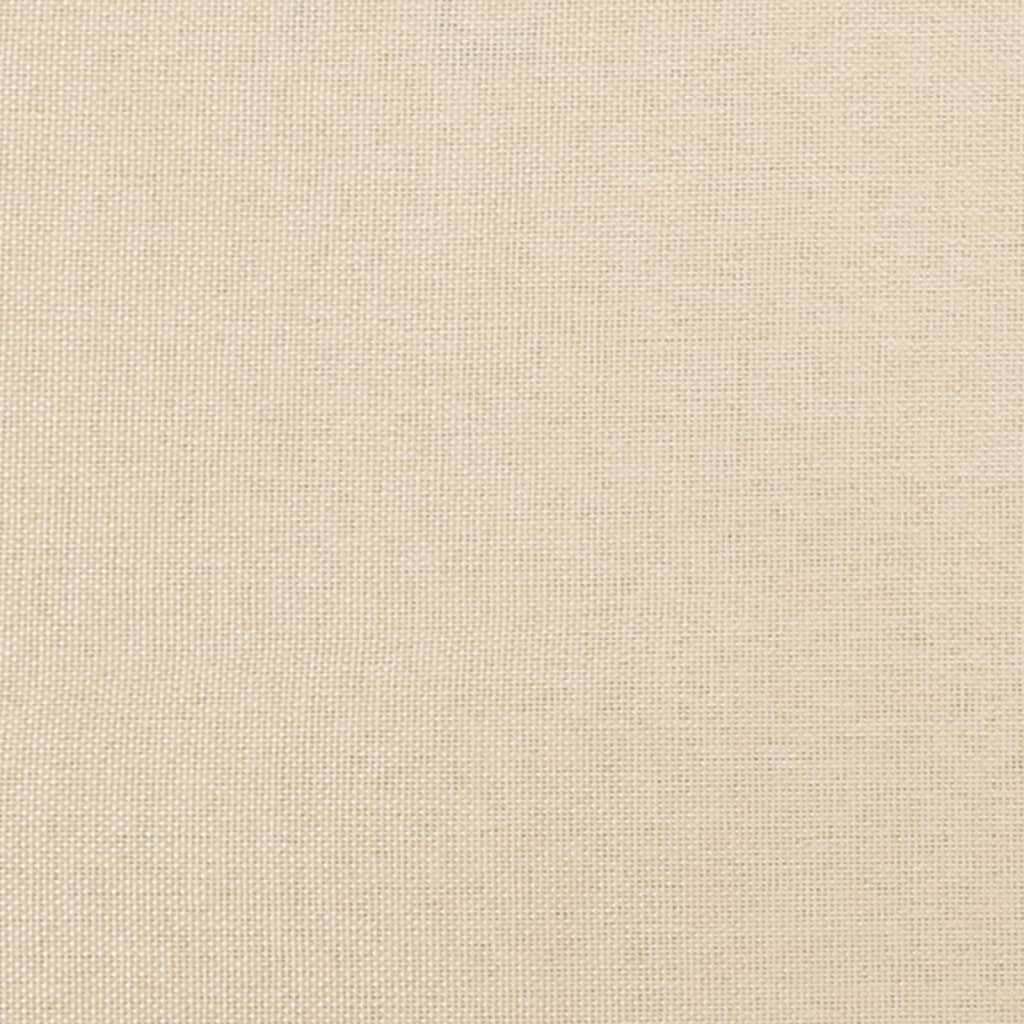 Pat box spring cu saltea, crem, 90x190 cm, textil