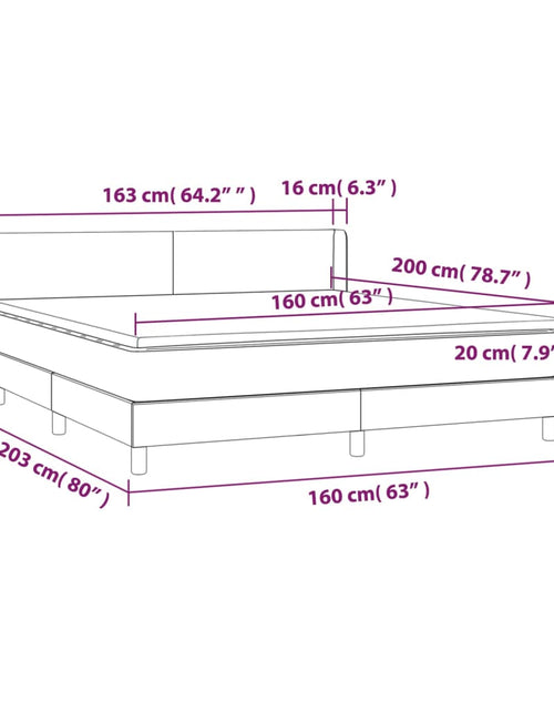 Загрузите изображение в средство просмотра галереи, Pat box spring cu saltea, negru, 160x200 cm, piele ecologică
