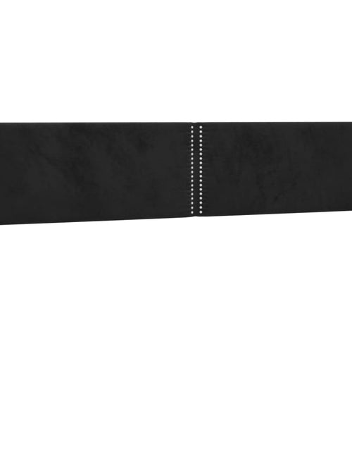 Încărcați imaginea în vizualizatorul Galerie, Pat box spring cu saltea, negru, 160x200 cm, catifea
