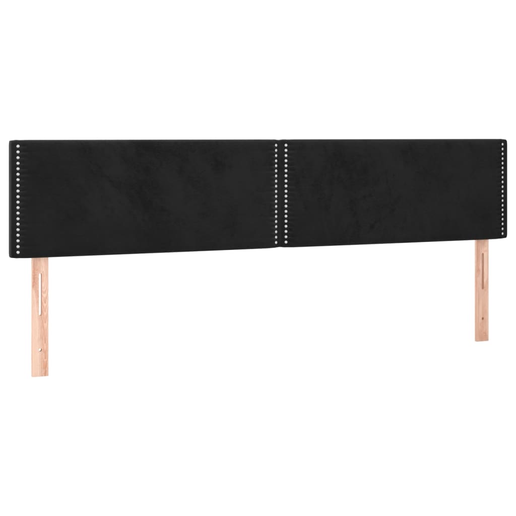 Pat box spring cu saltea, negru, 200x200 cm, catifea