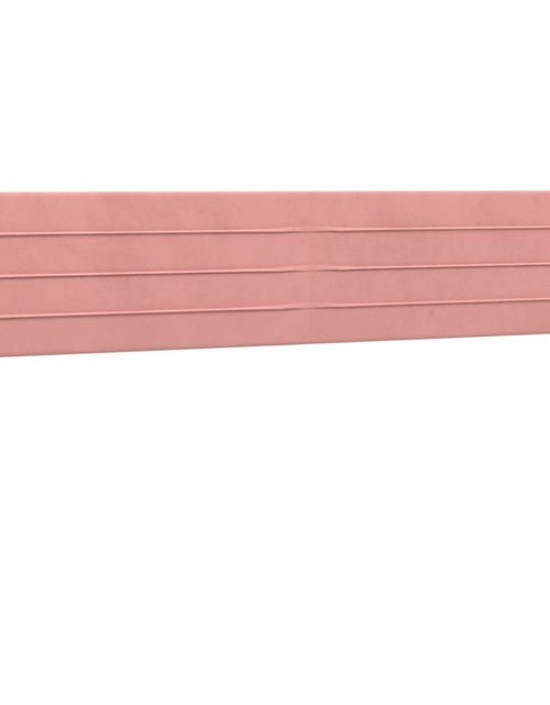 Încărcați imaginea în vizualizatorul Galerie, Pat box spring cu saltea, roz, 160x200 cm, catifea
