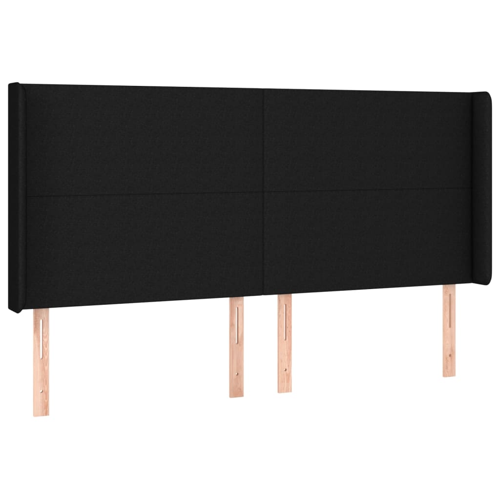 Pat box spring cu saltea, negru, 180x200 cm, catifea