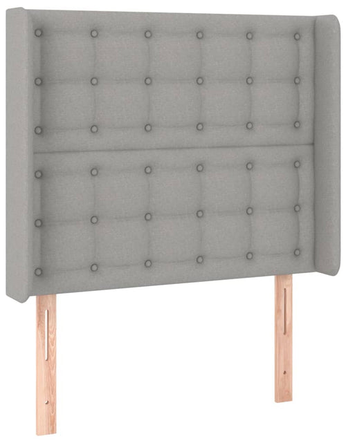 Încărcați imaginea în vizualizatorul Galerie, Pat box spring cu saltea, gri deschis, 100x200 cm, textil
